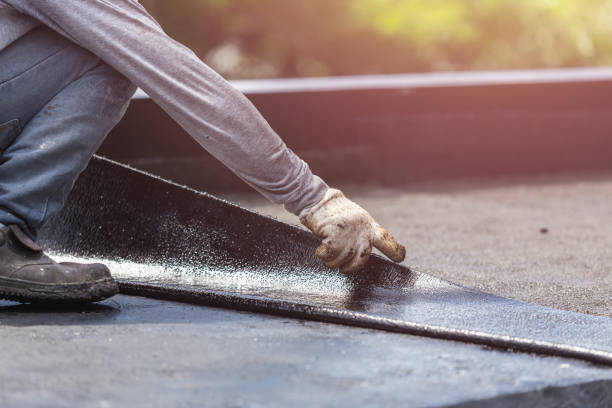 Professional Basement Waterproofing technician working in Dunkirk, IN